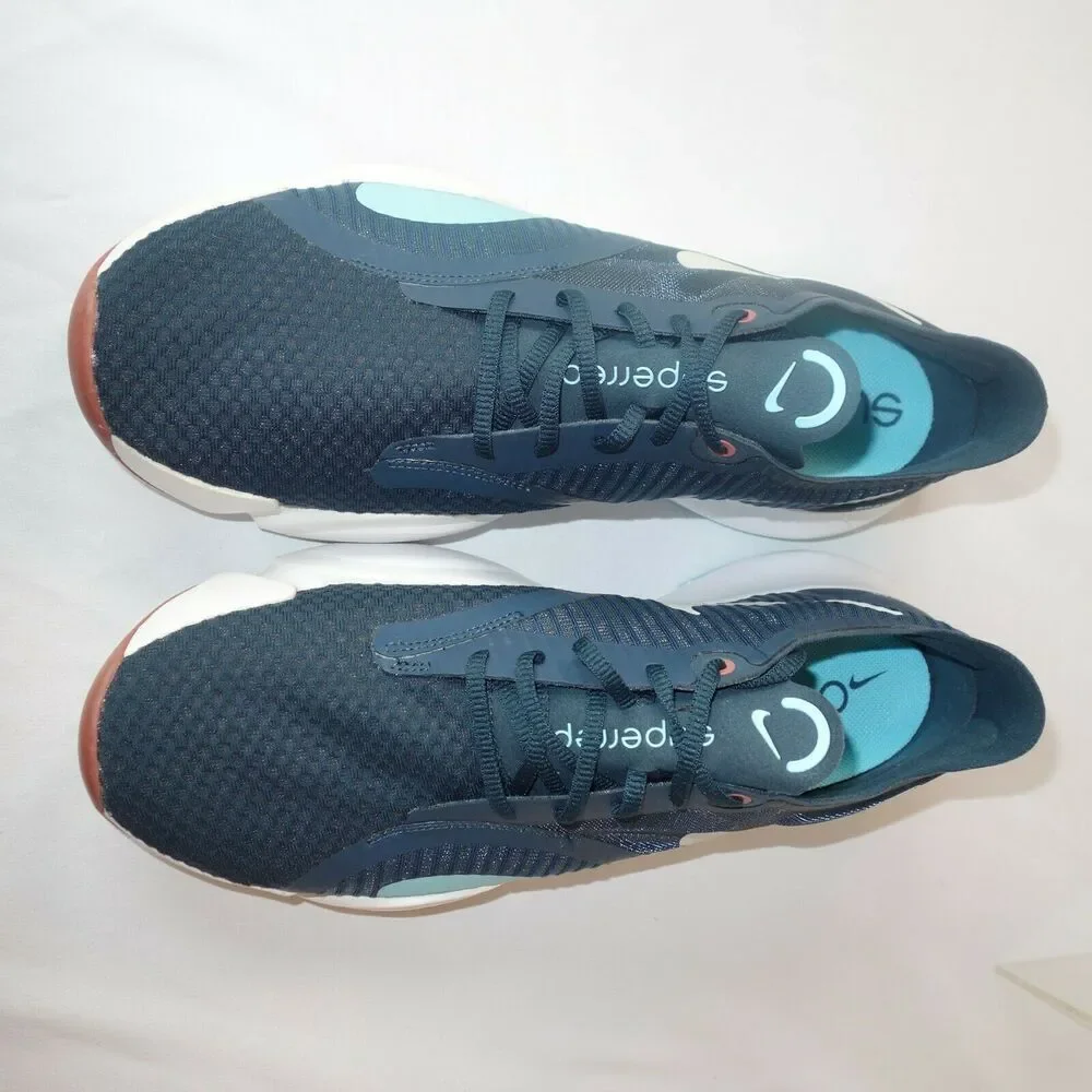 New Men's 10 Nike SuperRep Go Deep Ocean Blue Platinum White Shoes CJ0773-440